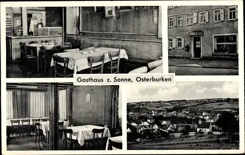 Ak Osterburken im Odenwald Baden, Gasthaus zur Sonne, Inh. Hermann Linder