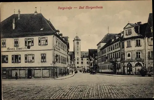Ak Bad Mergentheim in Tauberfranken, Burgstraße