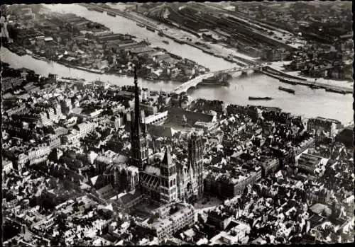 Ak Rouen Seine Maritime, Vue aerienne