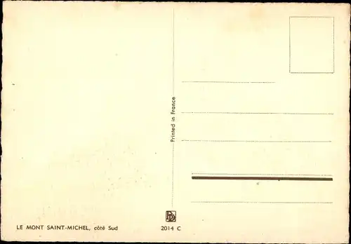 Künstler Ak Barday, Le Mont Saint Michel Manche, Cote Sud