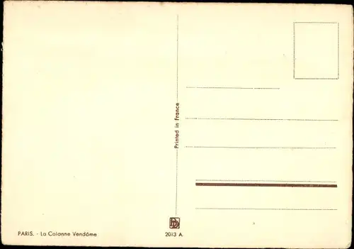 Künstler Ak Barday, Paris I. Arrondissement Louvre, La Colonne Vendome