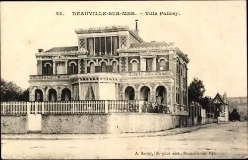 Ak Deauville sur Mer Calvados, Villa Palissy