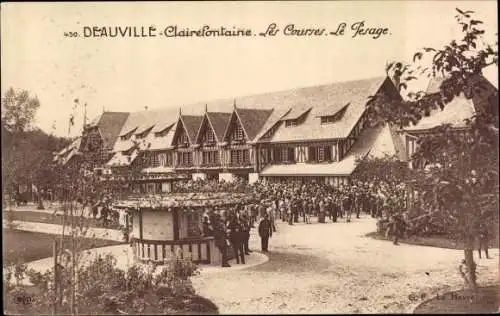 Ak Deauville Calvados, Clairefontaine, Les Courses, Le Pesage