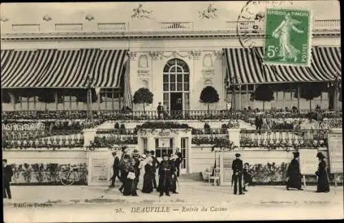 Ak Deauville Calvados, Entree du Casino