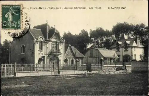 Ak Ouistreham Riva Bella Calvados, Avenue Christian, Les Villas