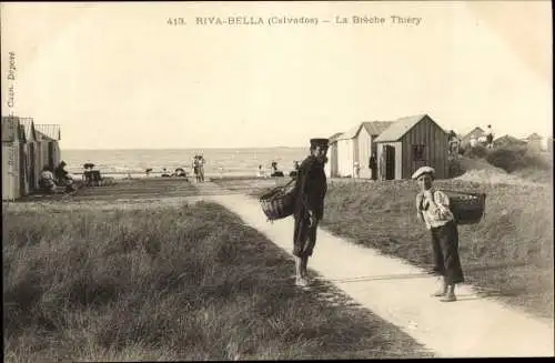 Ak Ouistreham Riva Bella Calvados, La Breche Thiery