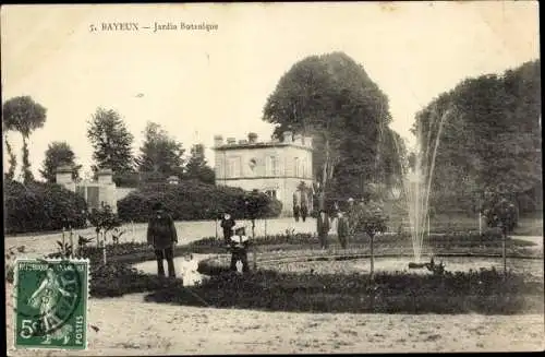 Ak Bayeux Calvados, Jardin Botanique
