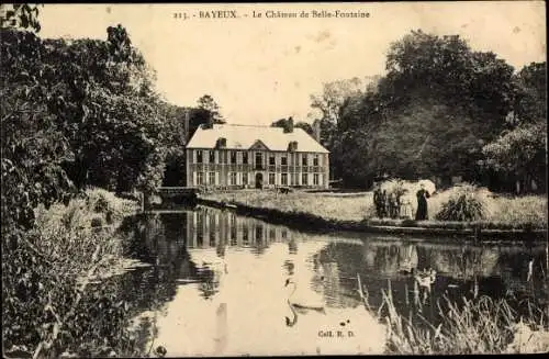 Ak Bayeux Calvados, Le Chateau de Belle Fontaine