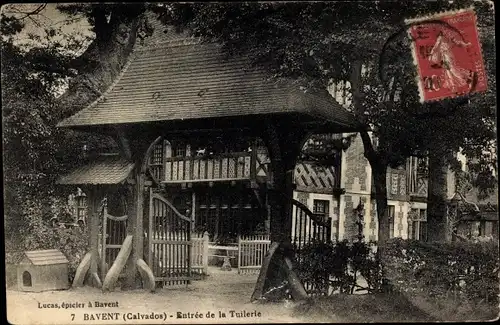 Ak Bavent Calvados, Entree de la Tuilerie