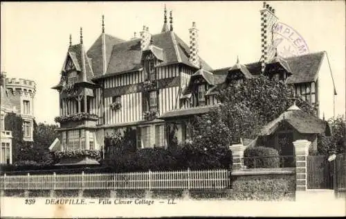 Ak Deauville Calvados, Villa Clower Cottage