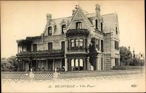 Ak Deauville Calvados, Villa Poppée