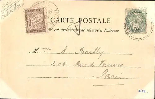 Ak Bernières sur Mer Calvados, Portail de l'Eglise