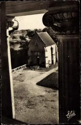 Ak Bénouville Calvados, Maison Maternelle Departementale, Une vue sur la Chapelle