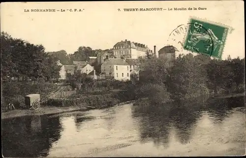 Ak Thury Harcourt Calvados, Le Moulin de la Gare