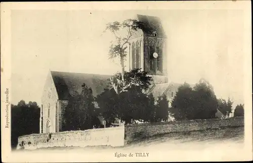 Ak Tilly sur Seulles Calvados, Église