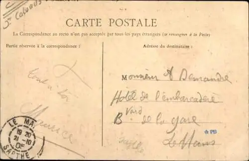 Ak Ouistreham Riva Bella Calvados, Le Semaphore