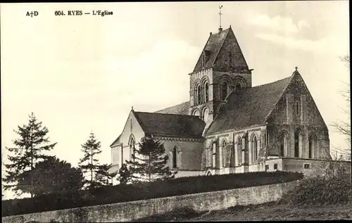 Ak Ryes Calvados, L'Eglise, Kirche