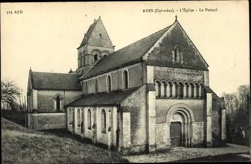 Ak Ryes Calvados, L'Eglise, Le Portail