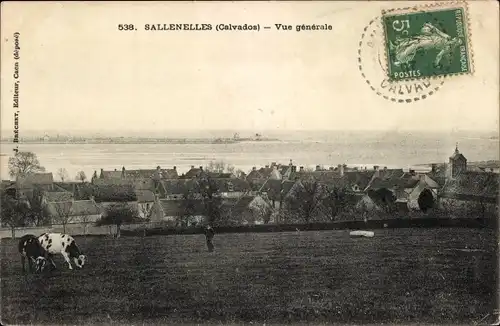 Ak Sallenelles Calvados, Vue Generale