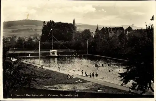Ak Reichelsheim im Odenwald, Schwimmbad