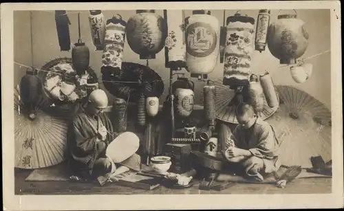 Ak Japan, Japanische Laternenmacher
