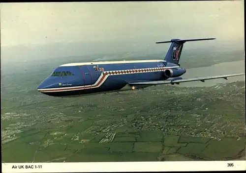 Ak Passagierflugzeug, Air UK BAC 1-11, Britische Fluggesellschaft