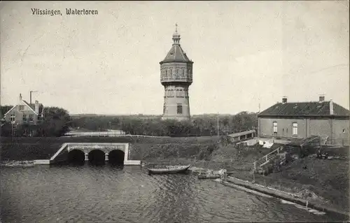 Ak Vlissingen Zeeland Niederlande, Watertoren