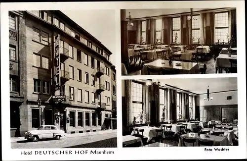 Ak Mannheim in Baden, Hotel Deutscher Hof, Heinrich Lanz Str. 3