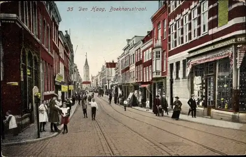 Ak Den Haag Südholland Niederlande, Boekhorsstraat, Geschäfte, Bekleidungsgeschäft