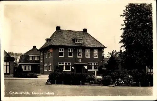 Ak Oosterwolde Friesland Niederlande, Gemeentehuis