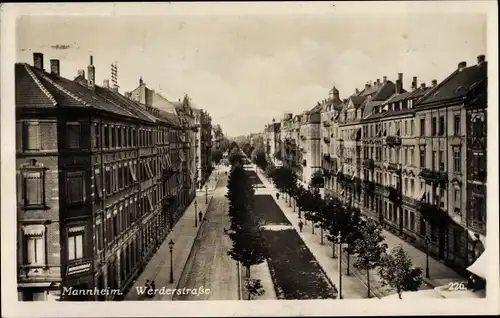 Ak Mannheim in Baden, Werderstraße
