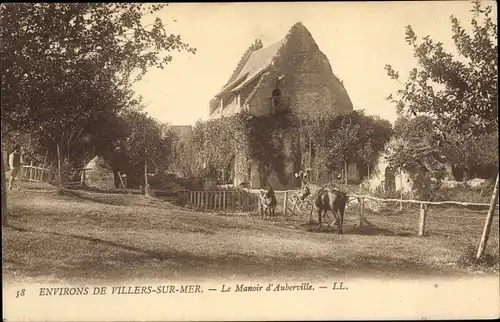 Ak Auberville Calvados, le Manoir d' Auberville