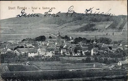 Ak Remda Rudolstadt in Thüringen, Totale von Süden