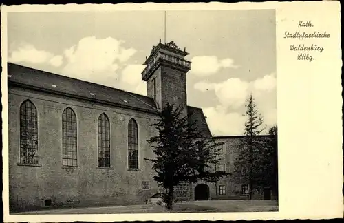 Ak Waldenburg in Württemberg, Katholische Stadtpfarrkirche