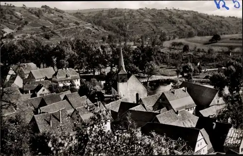 Ak Widdern an der Jagst, Blick auf den Ort, Dächer, Kirche