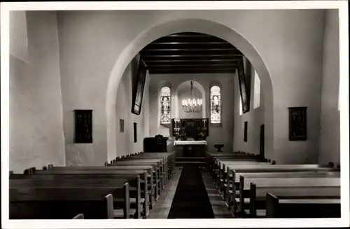 Ak Warder Rohlstorf bei Bad Segeberg, Kircheninneres