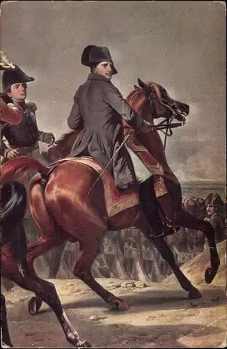Künstler Ak Vernet, Napoleon Bonaparte, Schlacht von Jena und Auerstedt 1806