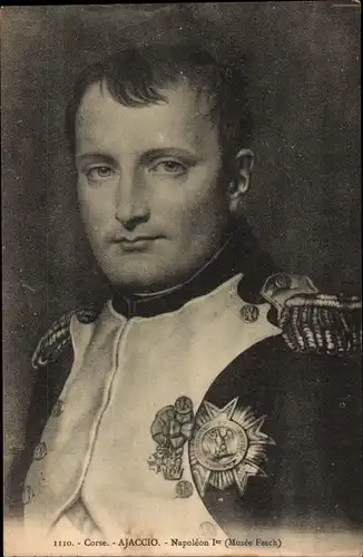 Ak Ajaccio Corse du Sud, Napoleon Bonaparte, Portrait, Musee Fesch