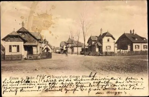 Ak Rüttenscheid Essen im Ruhrgebiet, Kruppsche Kolonie Altenhof