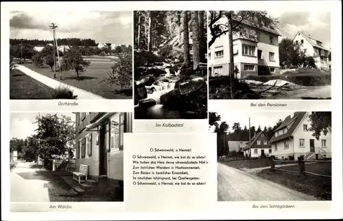 Ak Maisenbach Zainen Bad Liebenzell im Schwarzwald, Dorfstraße, Pensionen, Am Wäldle