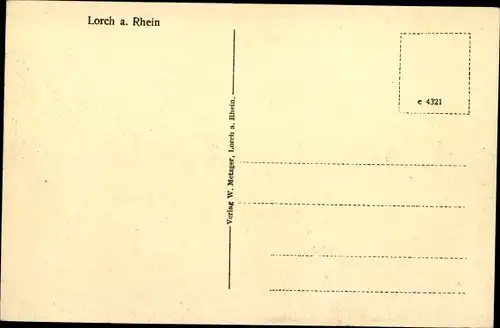 Ak Lorch im Rheingau Hessen, Gesamtansicht