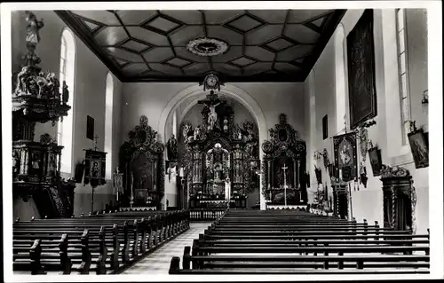 Ak Triberg im Schwarzwald, Wallfahrtskirche, Inneres