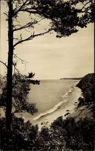 Foto Ak Otradnoje Georgenswalde Rauschen Swetlogorsk Ostpreußen, Blick von der Gausupspitze