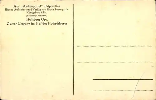 Ak Lidzbark Warmiński Heilsberg Ostpreußen, Oberer Umgang im Hof des Hochschlosses