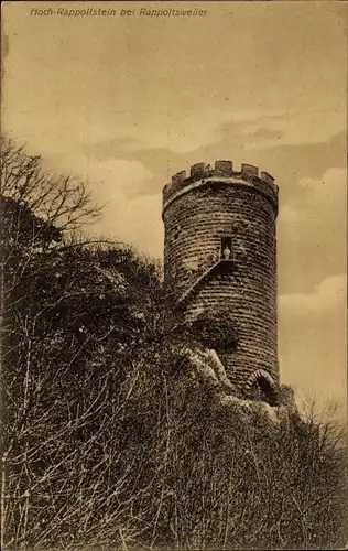 Ak Ribeauvillé Rappoltsweiler Elsass Haut Rhin, Hoch-Rappoltstein