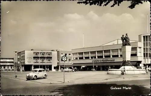 Ak Geleen Limburg Niederlande, Markt