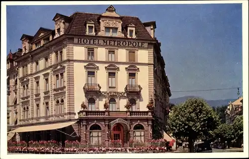 Ak Solothurn Stadt Schweiz, Hotel Metropole Schweizerhof