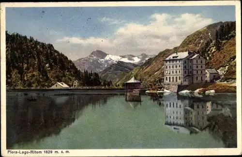 Ak Piora Piotta Lago Ritóm Kanton Tessin, Blick über den See, Panorama