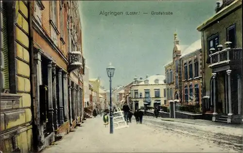 Ak Algrange Algringen Lothringen Moselle, Großstraße