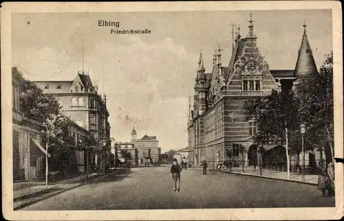 Ak Elbląg Elbing Westpreußen, Friedrichstraße